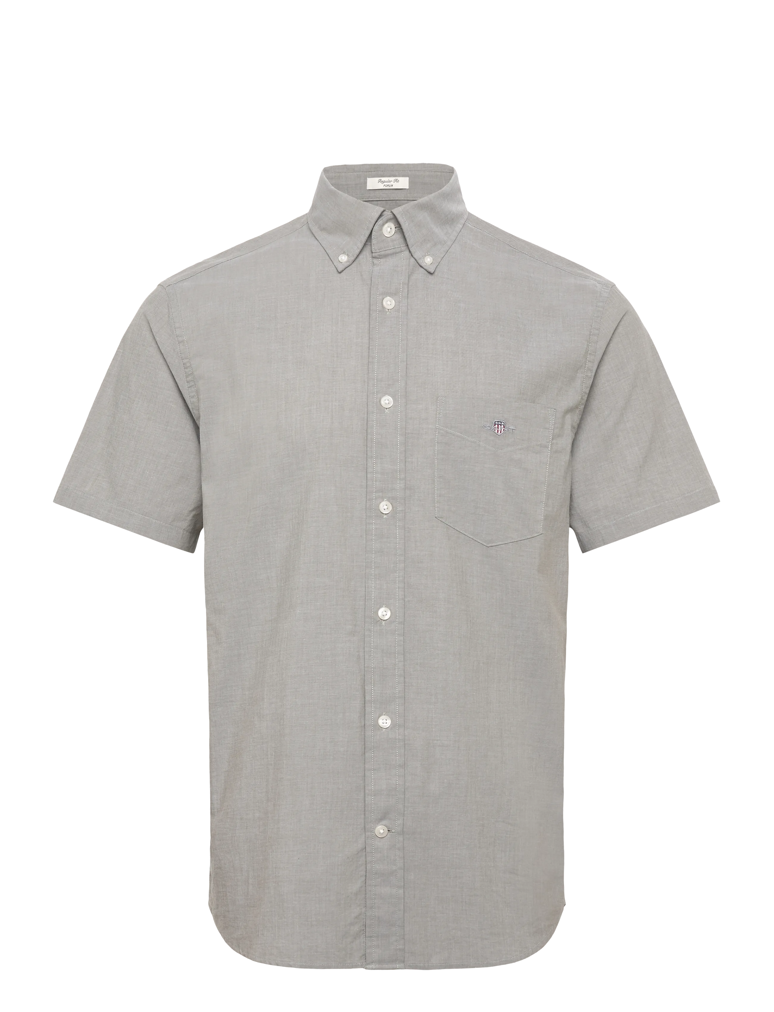 Gant REG CLASSIC POPLIN SS SHIRT - Skjorter - MOSS GREEN / khaki/green