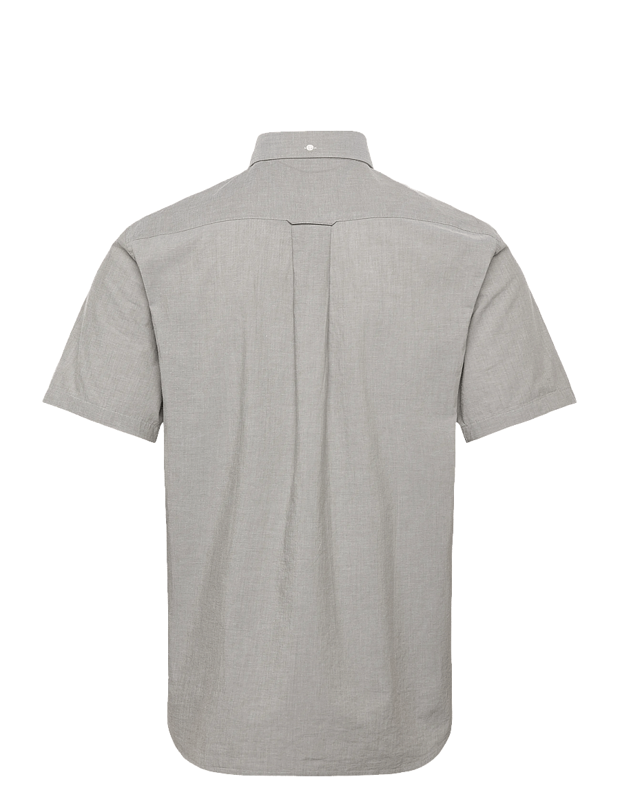 Gant - REG CLASSIC POPLIN SS SHIRT - lühikeste varrukatega särgid - moss green - 1