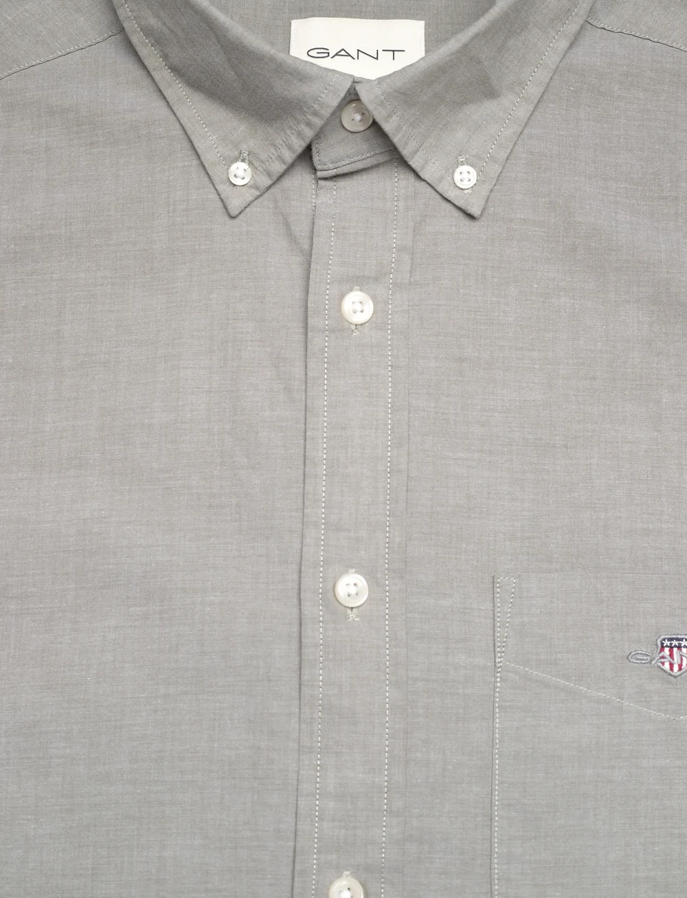 GANT - REG CLASSIC POPLIN SS SHIRT - basic shirts - moss green - 2