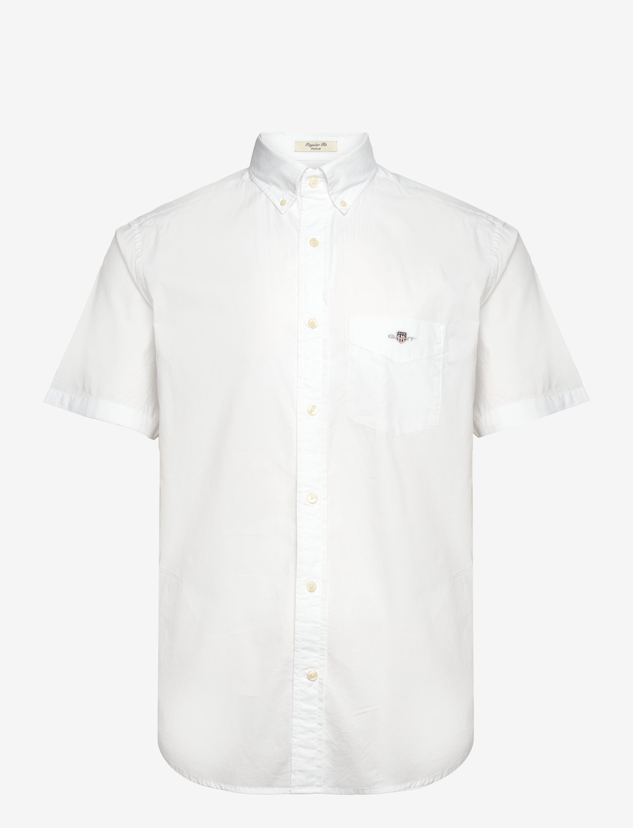Gant - REG CLASSIC POPLIN SS SHIRT - chemises à manches courtes - white - 1