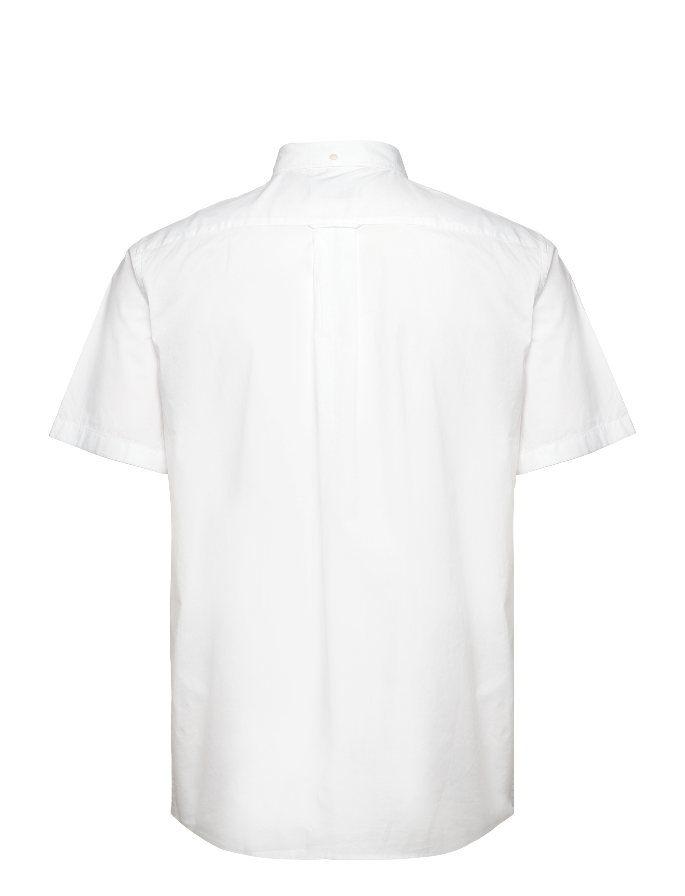 Gant - REG CLASSIC POPLIN SS SHIRT - kurzarmhemden - white - 2