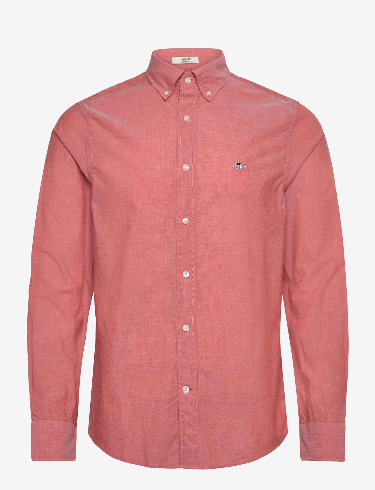 GANT - SLIM CLASSIC POPLIN SHIRT - basic skjortor - deep orange - 0