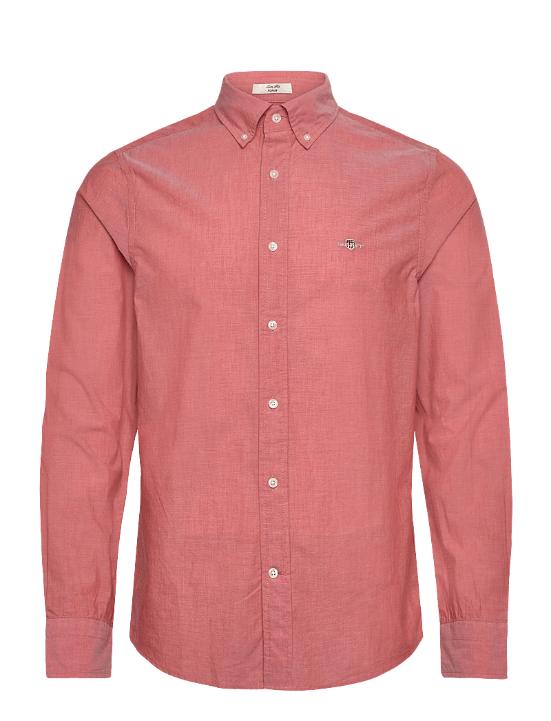 GANT - SLIM CLASSIC POPLIN SHIRT - basic-hemden - deep orange - 0