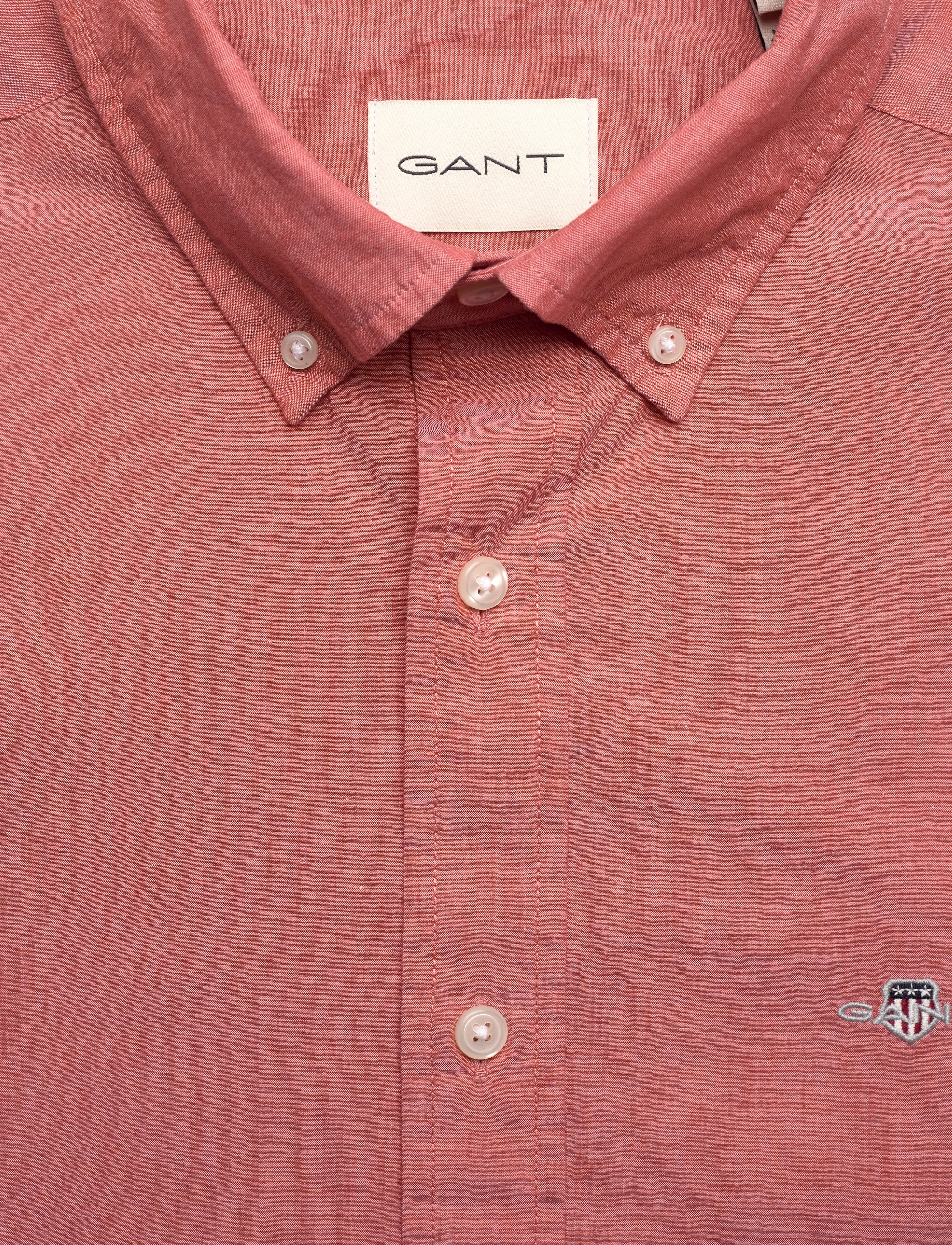 Gant - SLIM CLASSIC POPLIN SHIRT - casual skjorter - deep orange - 2