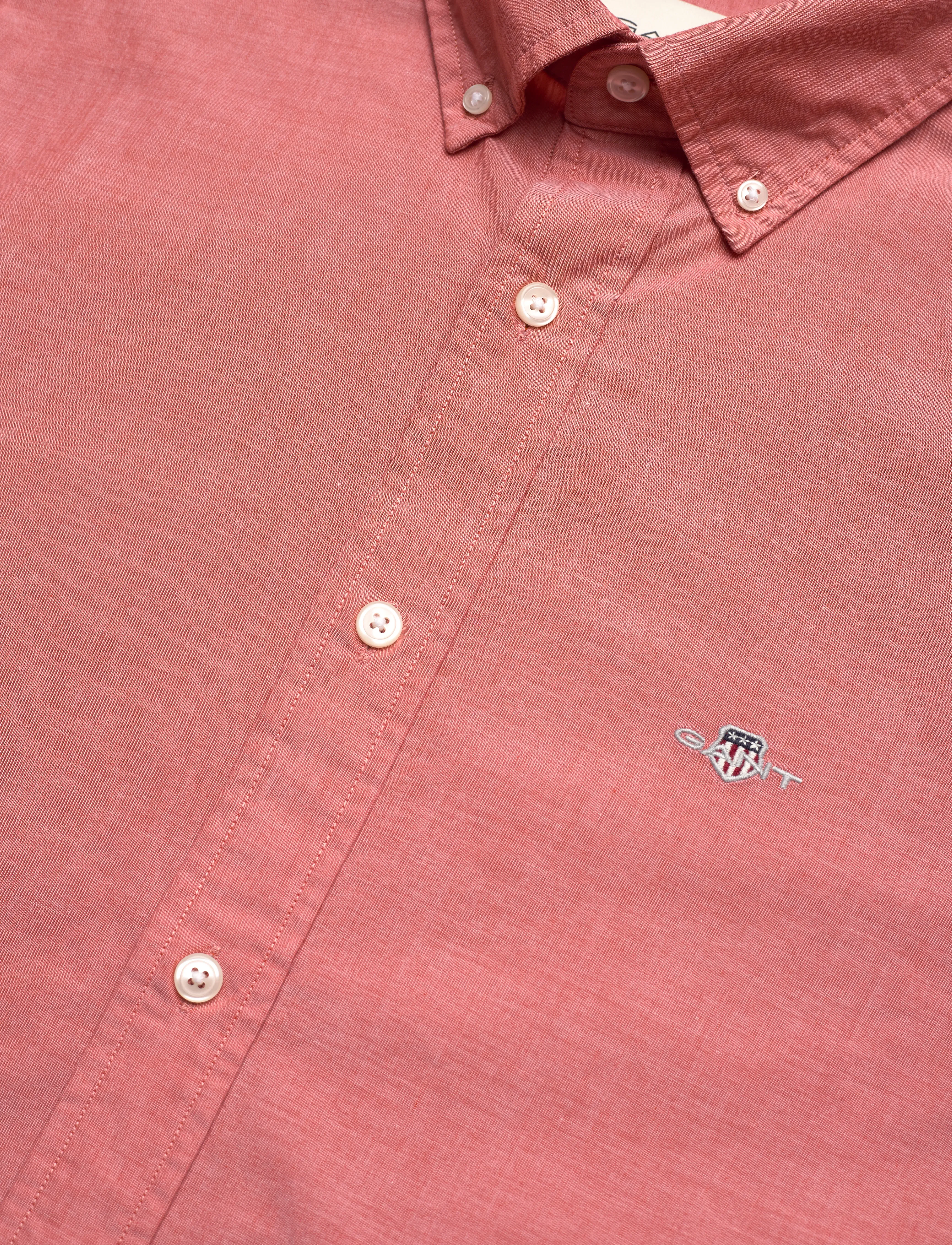 Gant - SLIM CLASSIC POPLIN SHIRT - casual skjorter - deep orange - 3