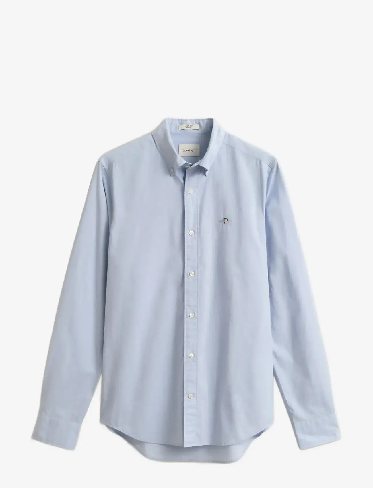 GANT - SLIM POPLIN SHIRT - rennot kauluspaidat - light blue - 1
