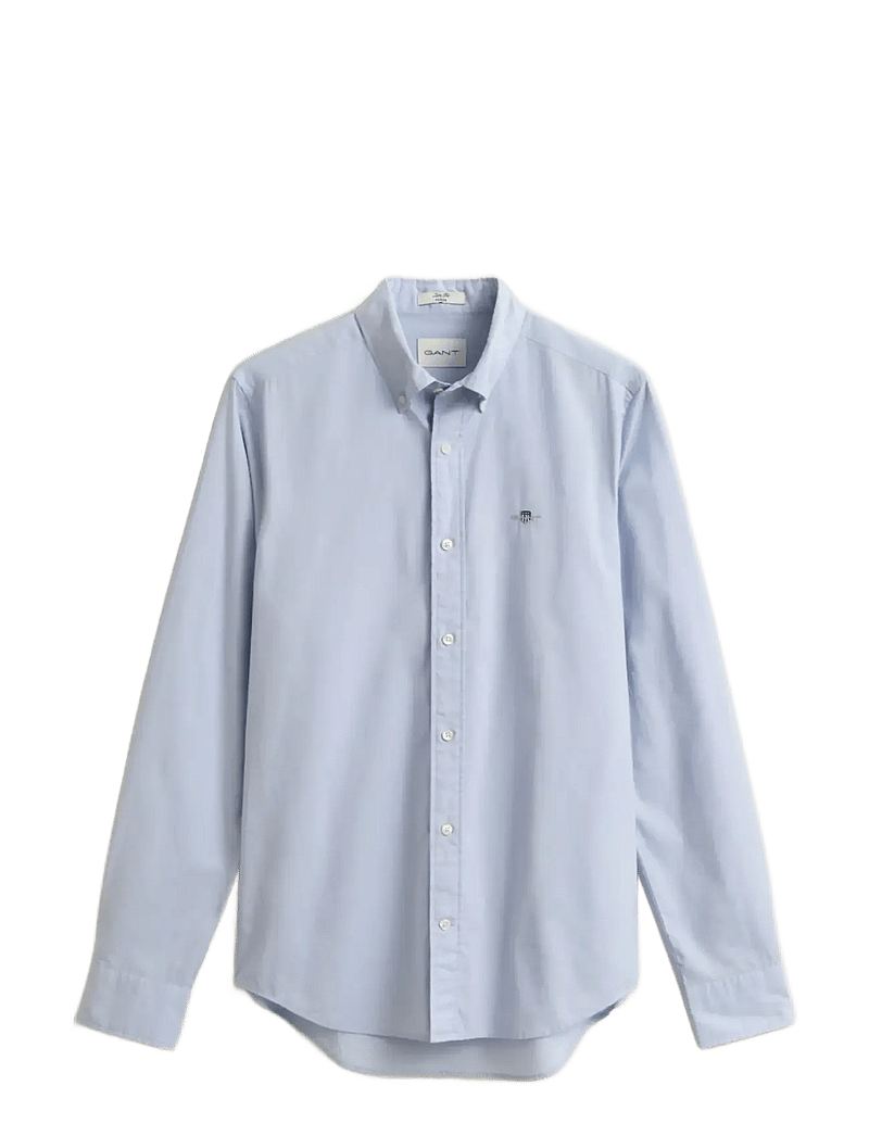 GANT - SLIM POPLIN SHIRT - rennot kauluspaidat - light blue - 1