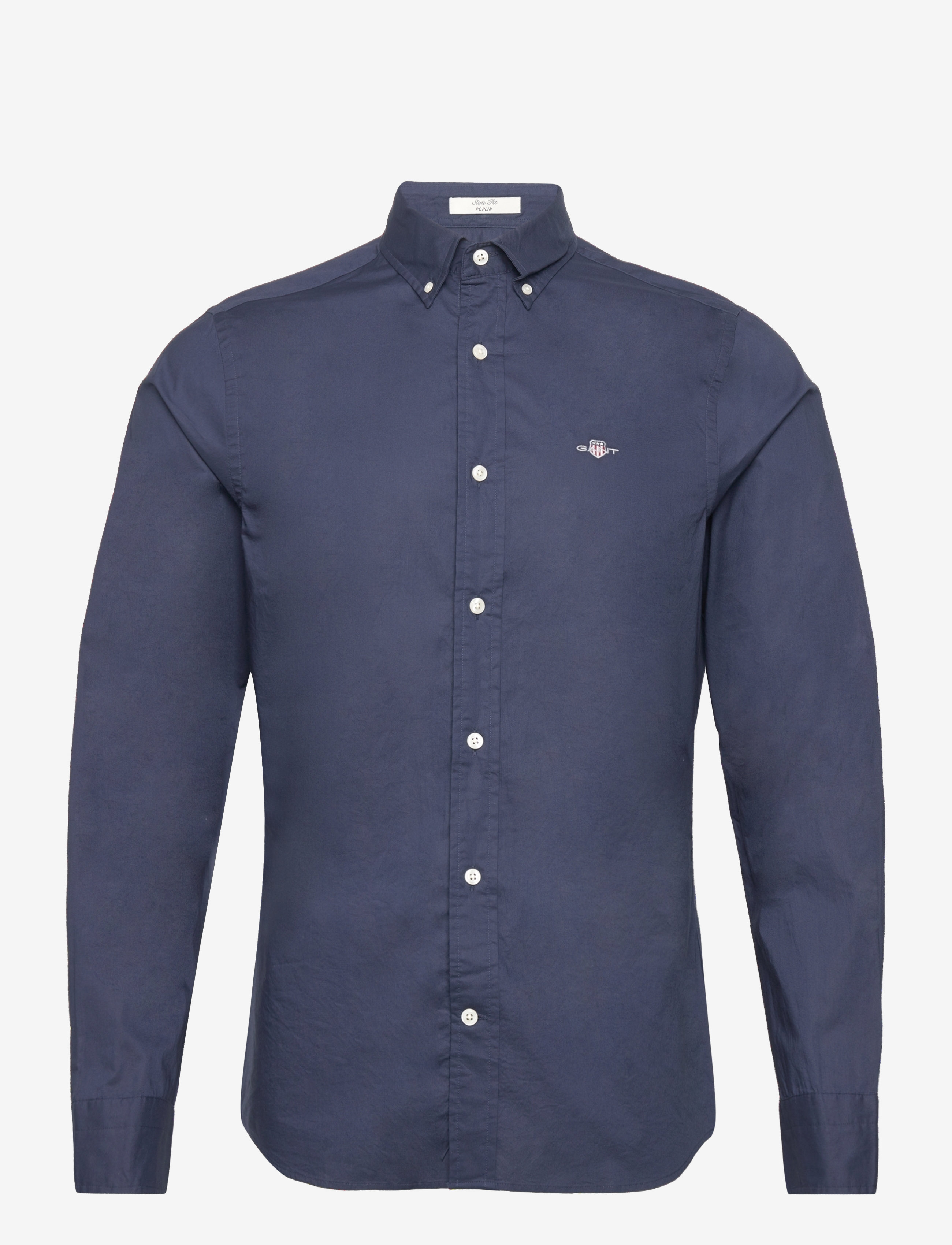 Gant SLIM CLASSIC POPLIN SHIRT - Basic shirts - MARINE / navy