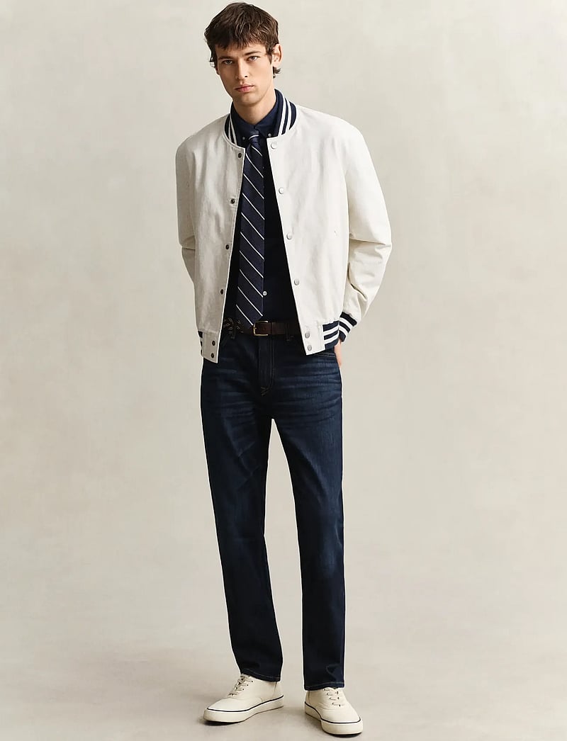 GANT - SLIM CLASSIC POPLIN SHIRT - casual overhemden - marine - 5