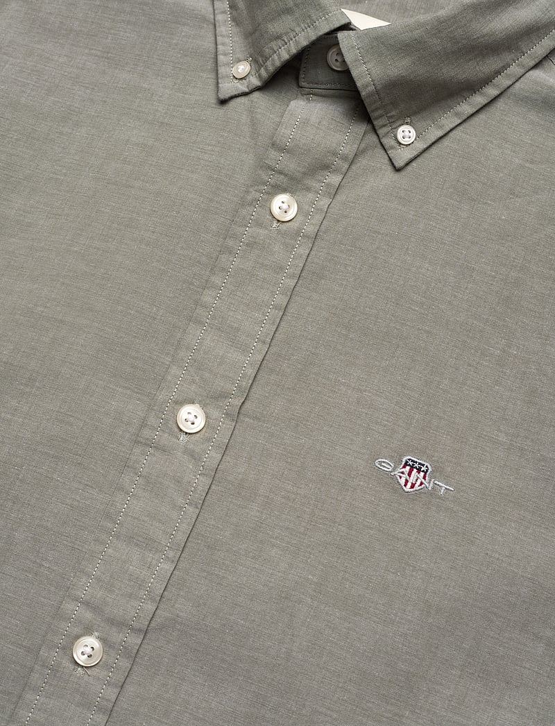 GANT - SLIM CLASSIC POPLIN SHIRT - casual hemden - moss green - 3
