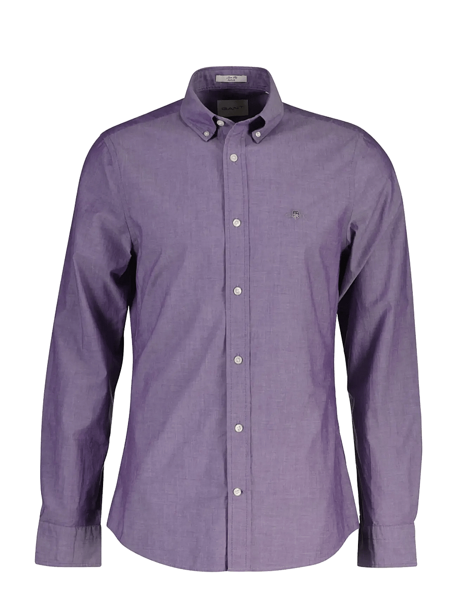 Gant - SLIM CLASSIC POPLIN SHIRT - casual hemden - pansy purple - 0