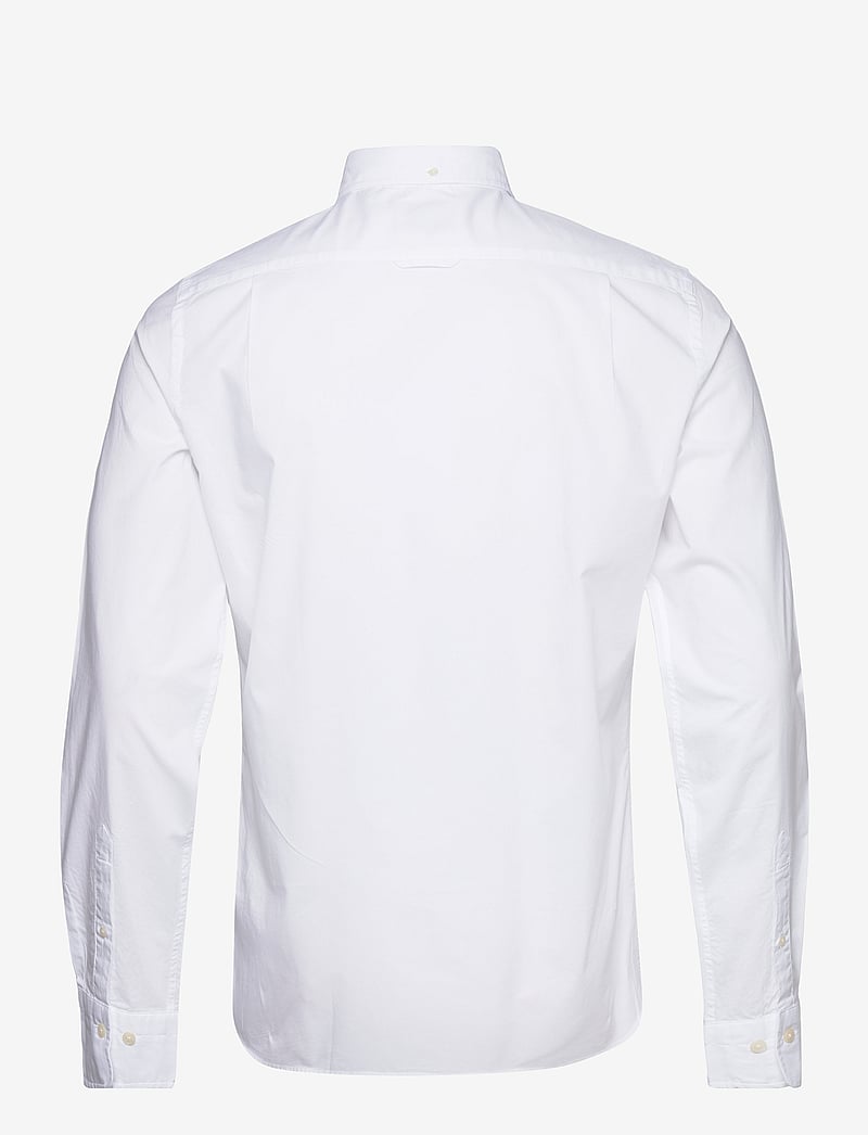 GANT - SLIM CLASSIC POPLIN SHIRT - vabaajasärgid - white - 2