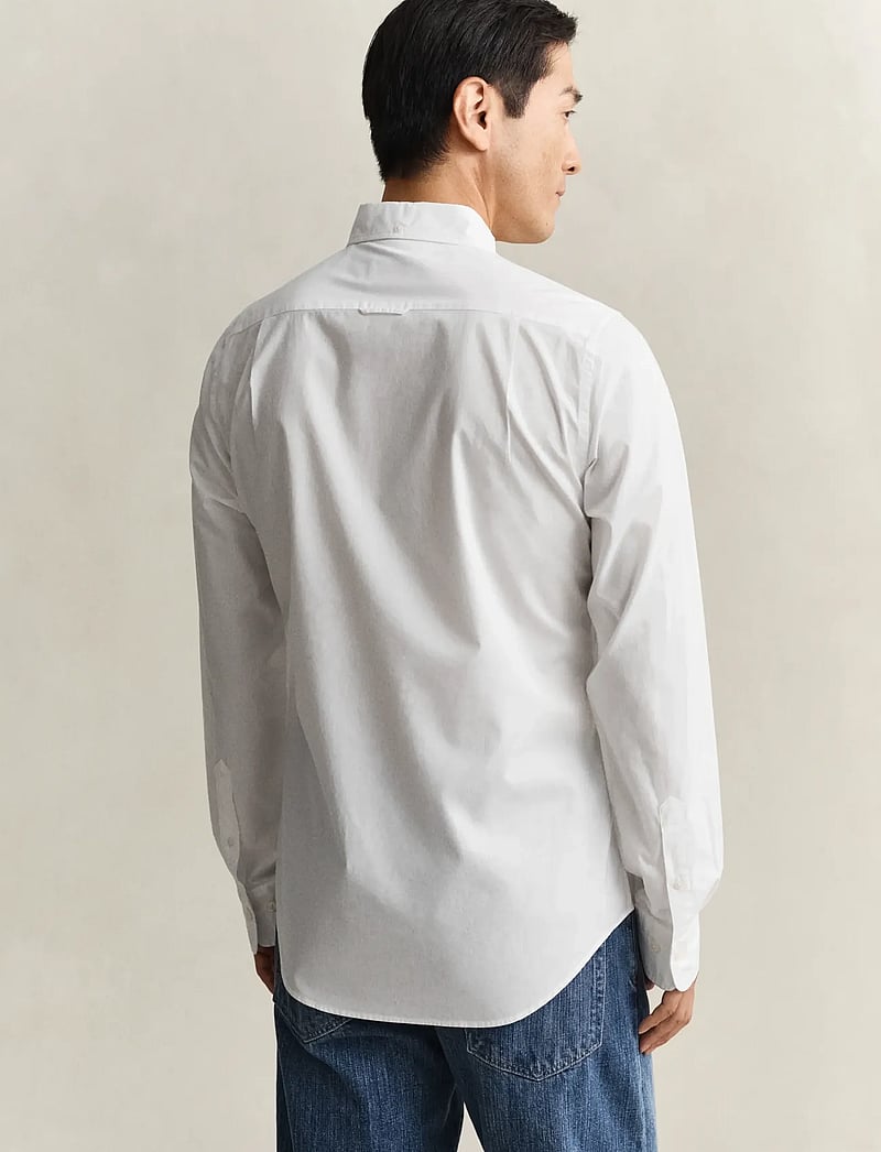 Gant - SLIM CLASSIC POPLIN SHIRT - casual skjorter - white - 3
