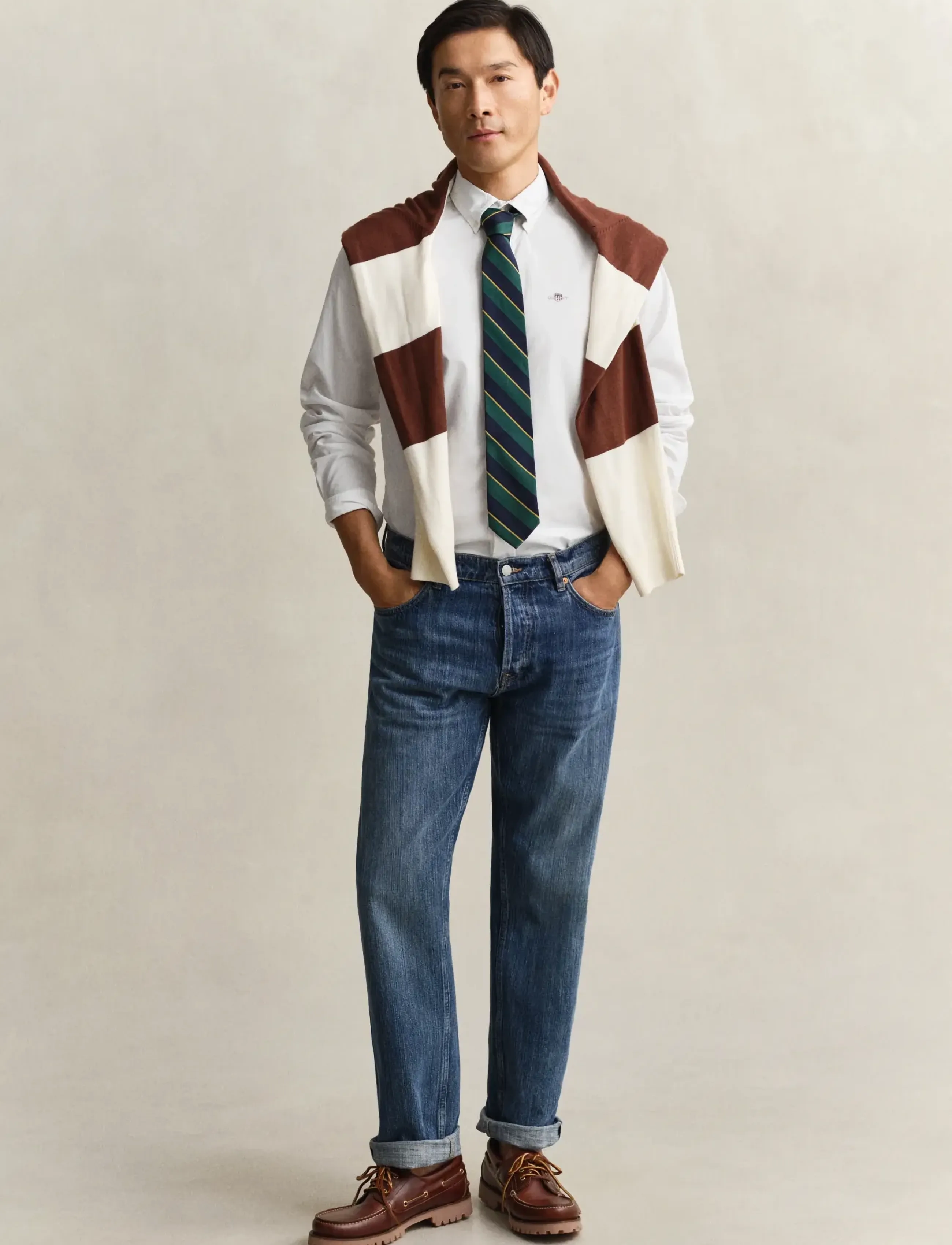 Gant - SLIM CLASSIC POPLIN SHIRT - chemises décontractées - white - 5