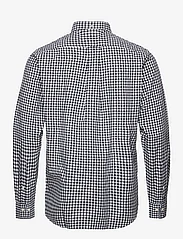 GANT - REG CLASSIC POPLIN GINGHAM SHIRT - ternede skjorter - black - 1
