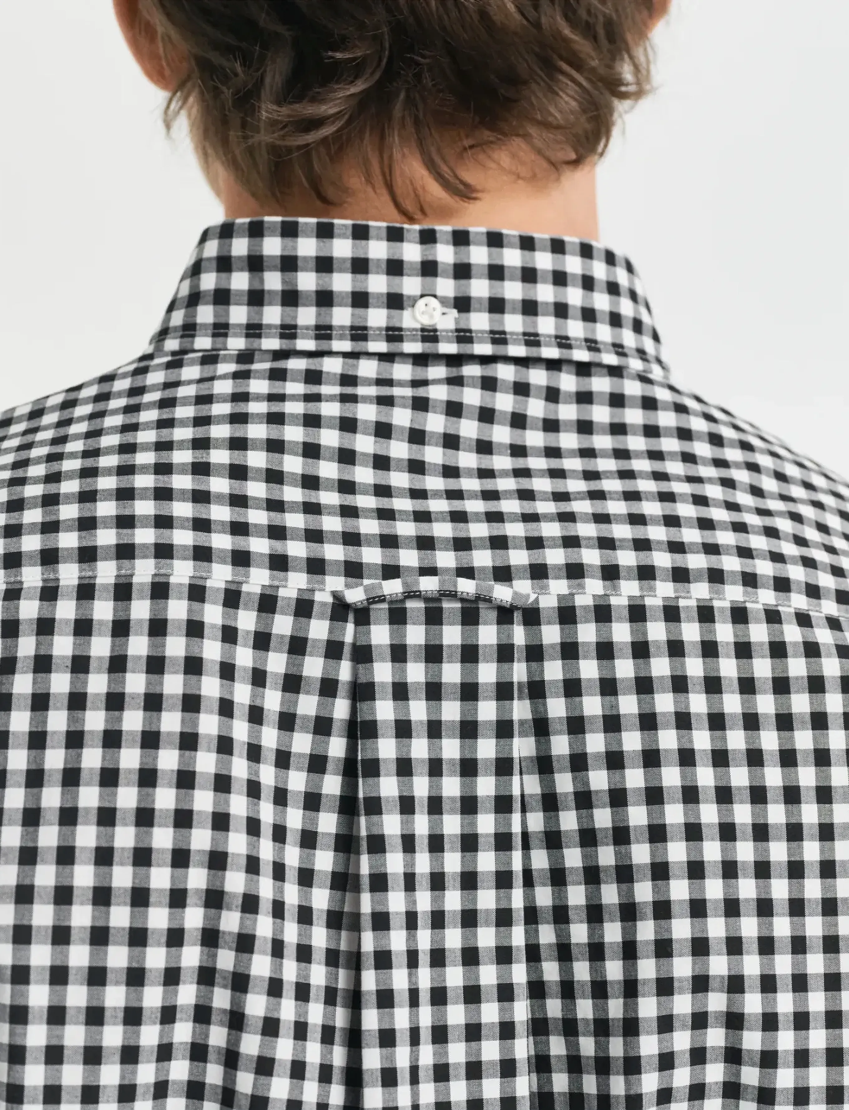 Gant - REG CLASSIC POPLIN GINGHAM SHIRT - ruudulised särgid - black - 4