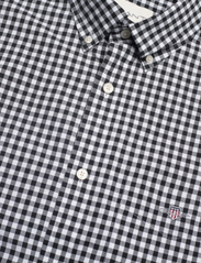 GANT - REG CLASSIC POPLIN GINGHAM SHIRT - rutiga skjortor - black - 3