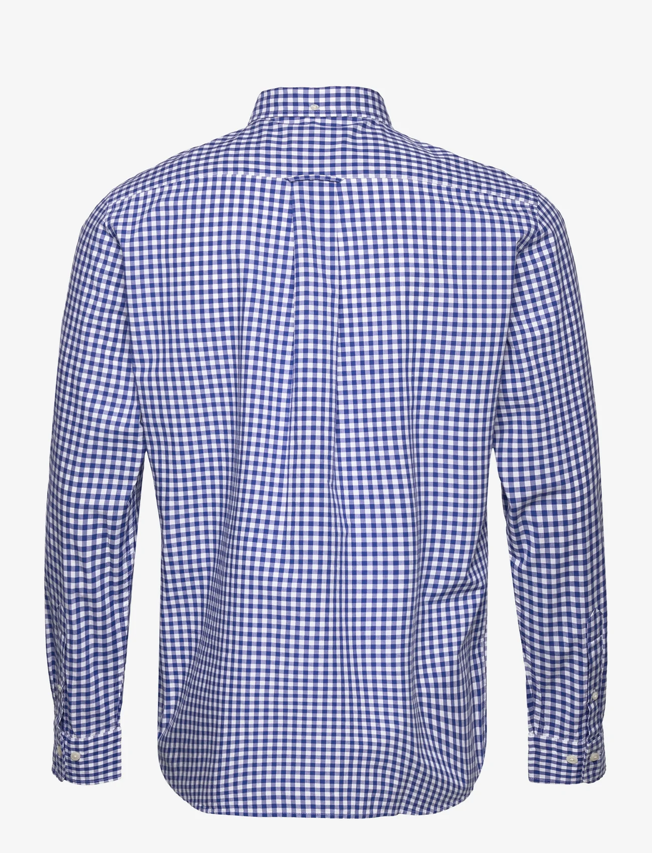 GANT - REG CLASSIC POPLIN GINGHAM SHIRT - ruudulised särgid - college blue - 1