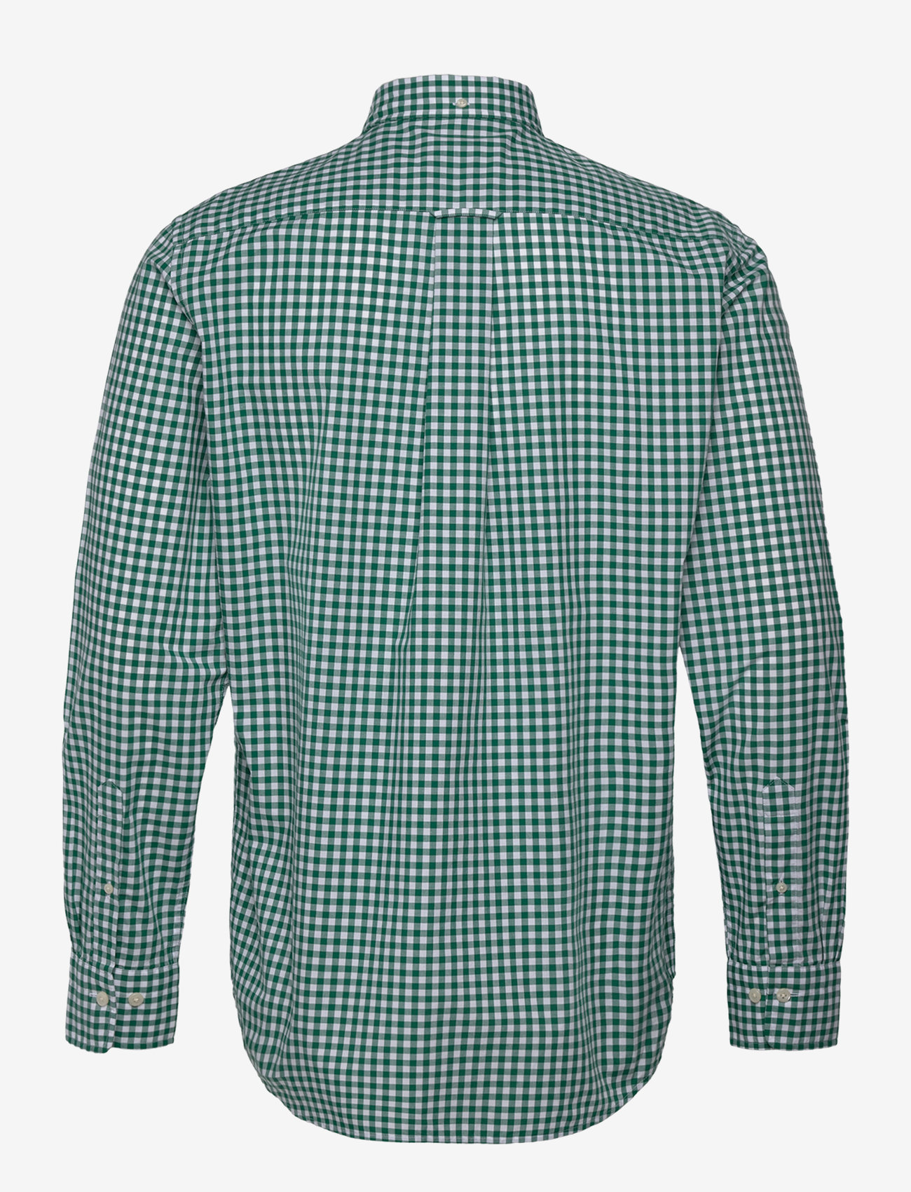Gant - REG CLASSIC POPLIN GINGHAM SHIRT - ternede skjorter - deep forest green - 1