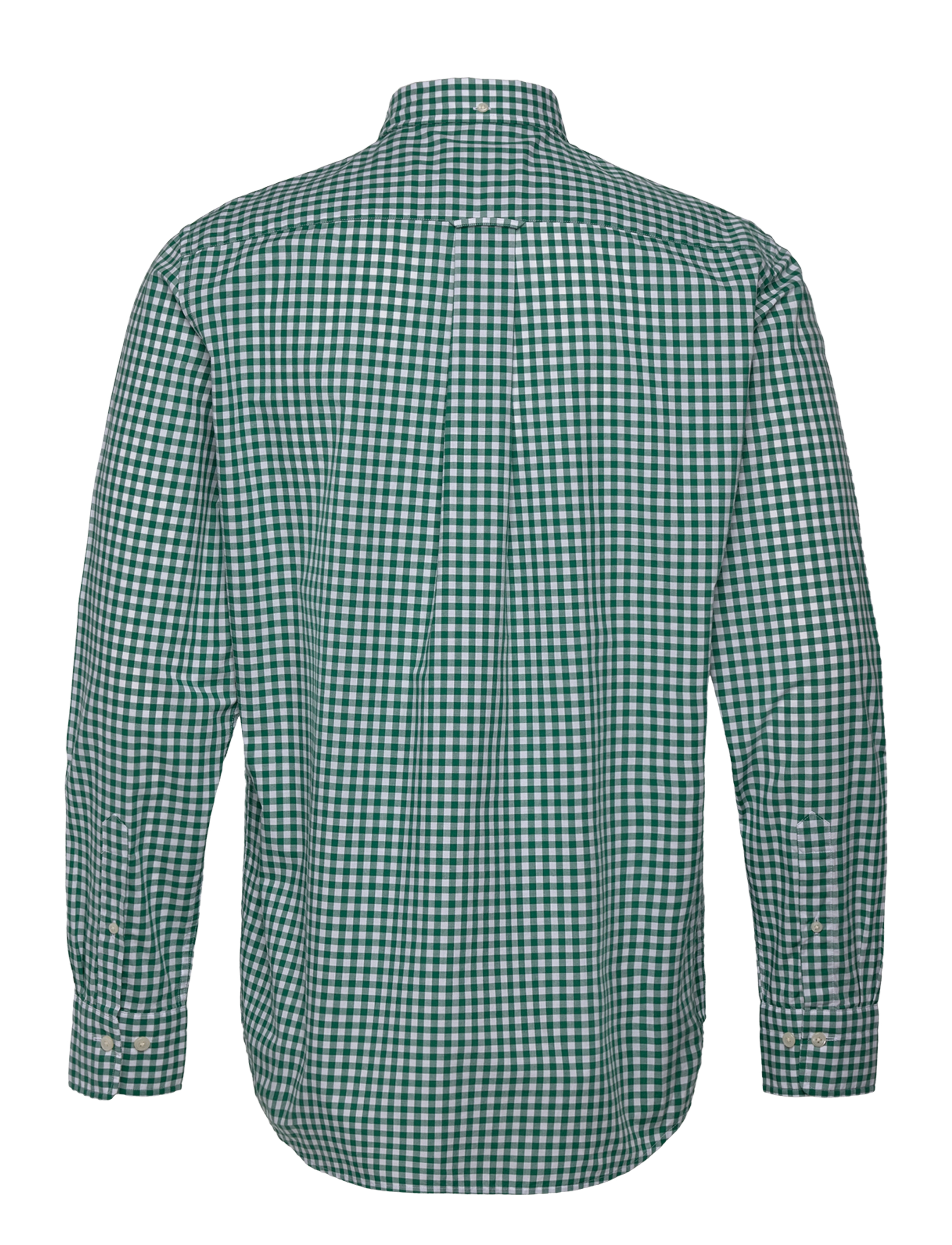 Gant - REG CLASSIC POPLIN GINGHAM SHIRT - checkered shirts - deep forest green - 1