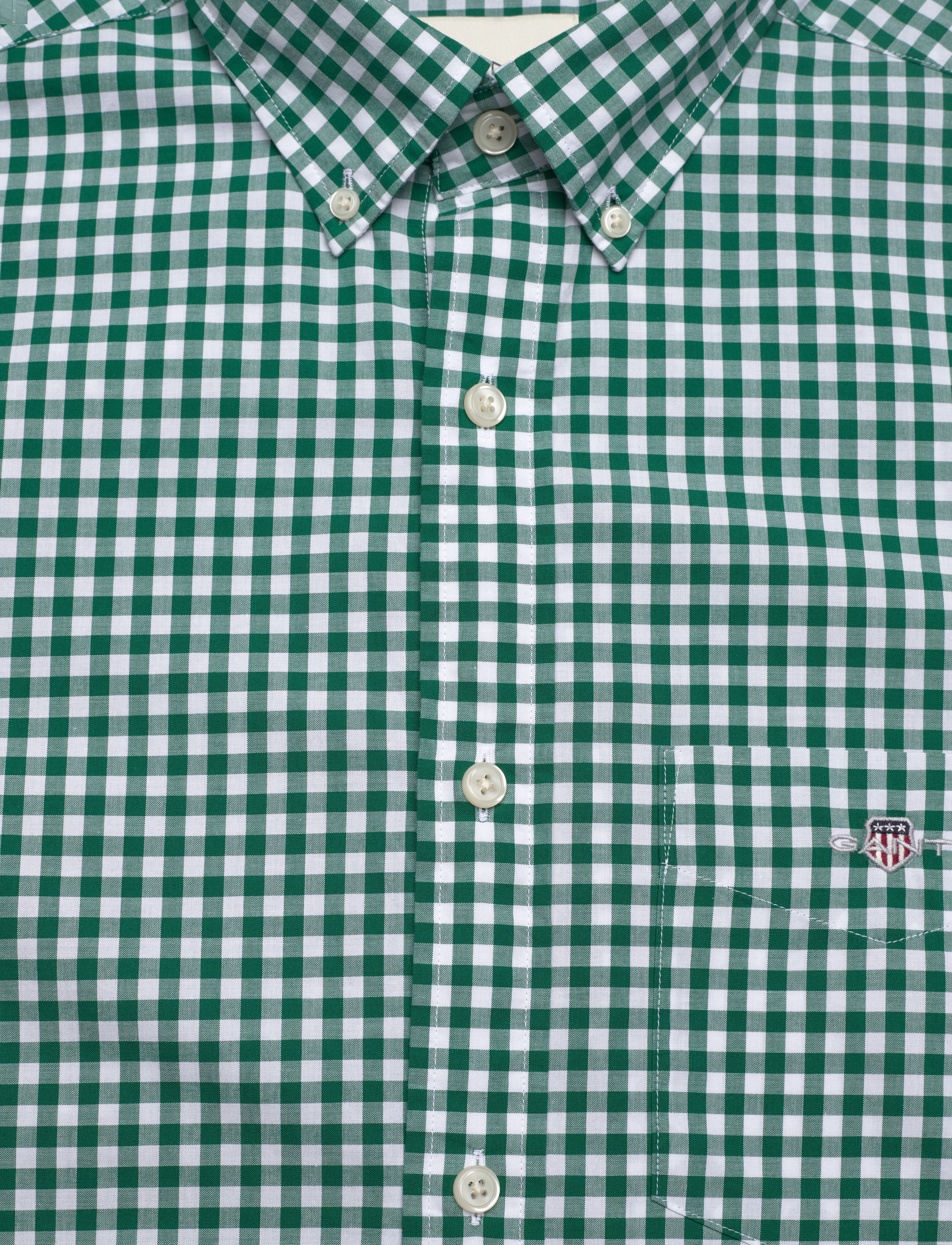 Gant - REG CLASSIC POPLIN GINGHAM SHIRT - checkered shirts - deep forest green - 2