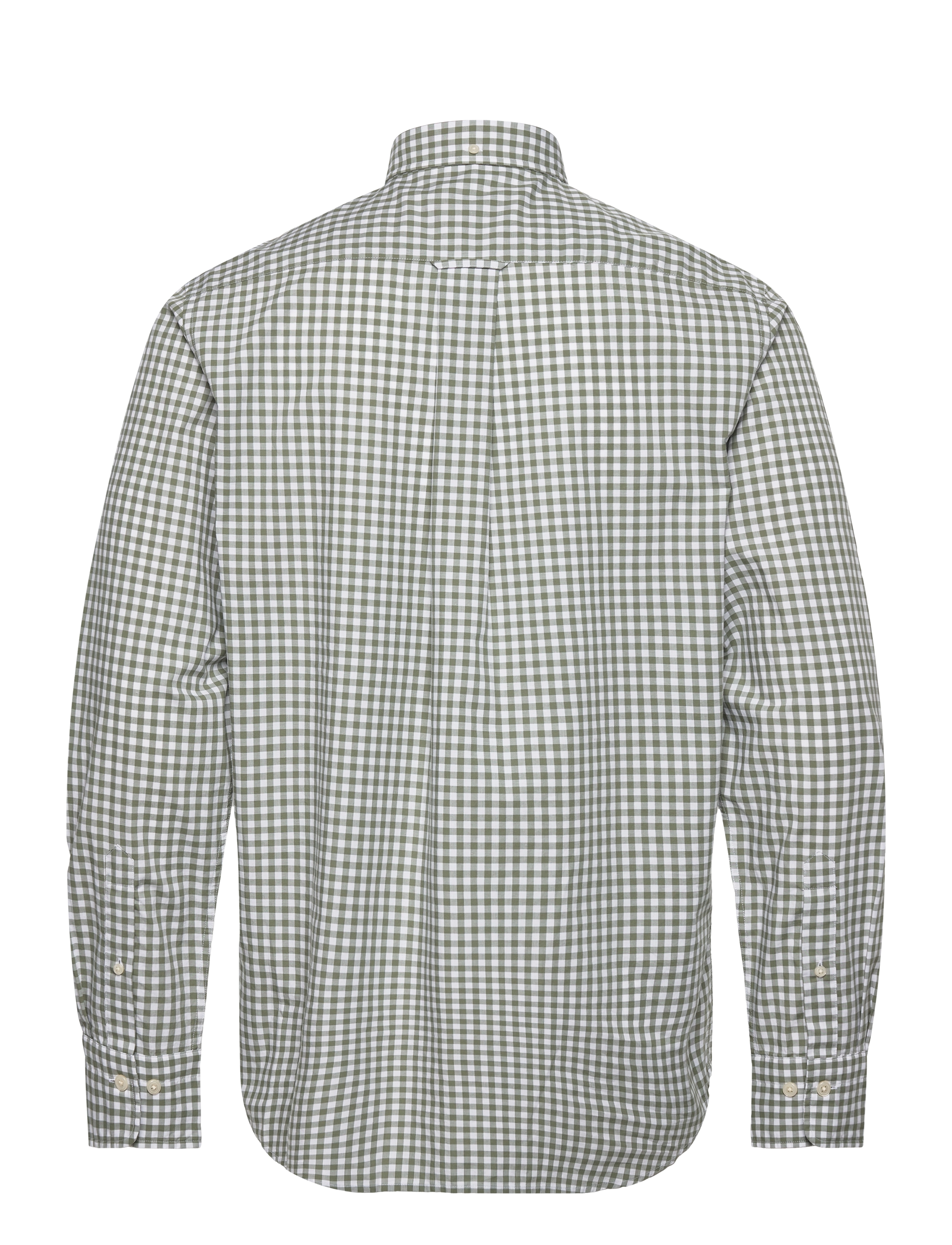 Gant - REG CLASSIC POPLIN GINGHAM SHIRT - karierte hemden - dry green - 1
