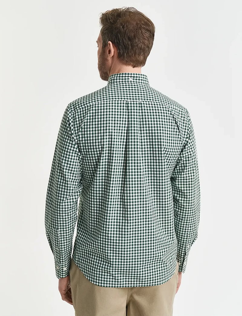 Gant - REG CLASSIC POPLIN GINGHAM SHIRT - karierte hemden - forest green - 2