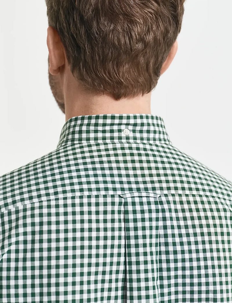 Gant - REG CLASSIC POPLIN GINGHAM SHIRT - karierte hemden - forest green - 3