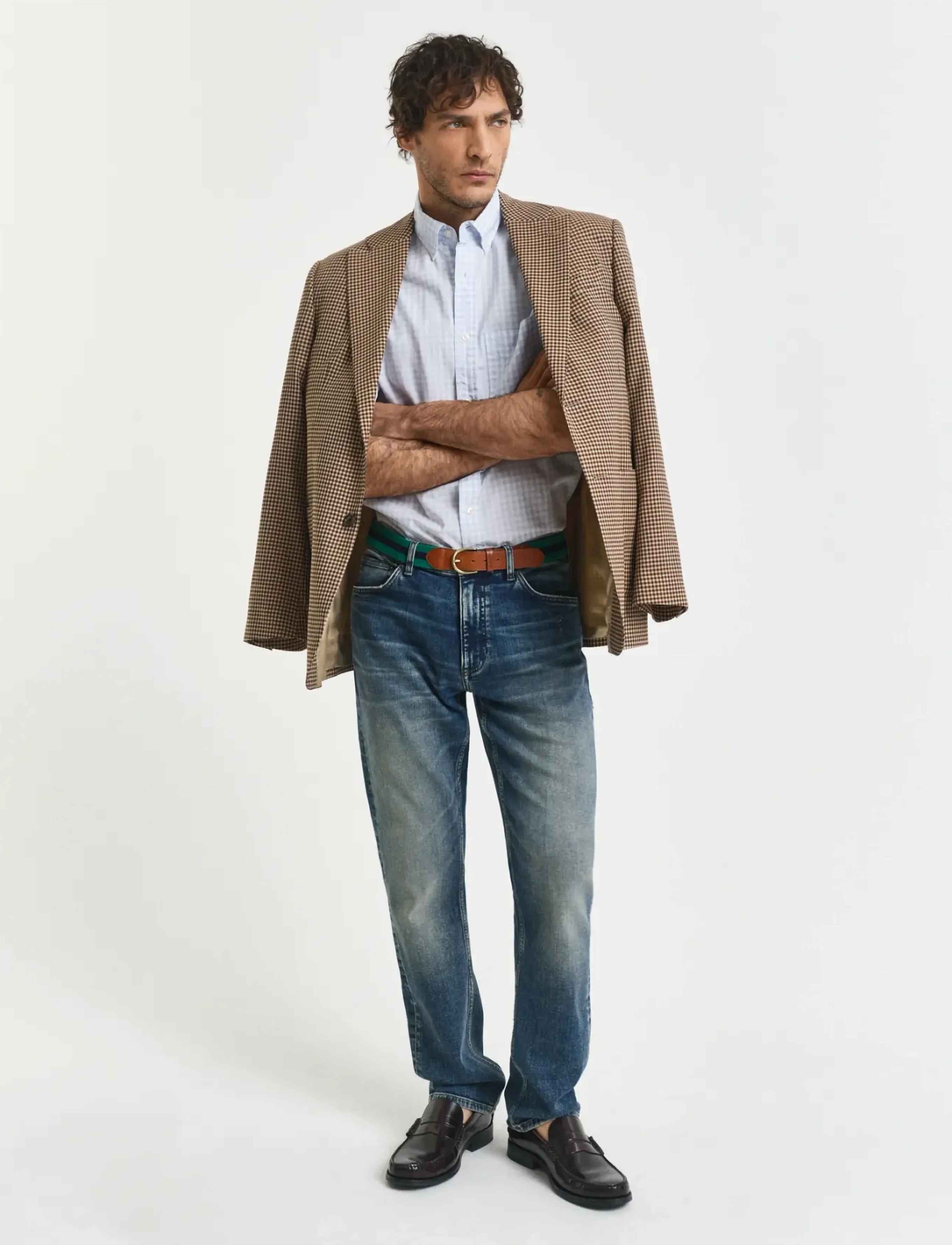 Gant - REG CLASSIC POPLIN GINGHAM SHIRT - ruudulised särgid - light blue - 5