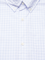 GANT - REG CLASSIC POPLIN GINGHAM SHIRT - checkered shirts - light blue - 2