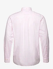 GANT - REG CLASSIC POPLIN GINGHAM SHIRT - rutiga skjortor - light pink - 1