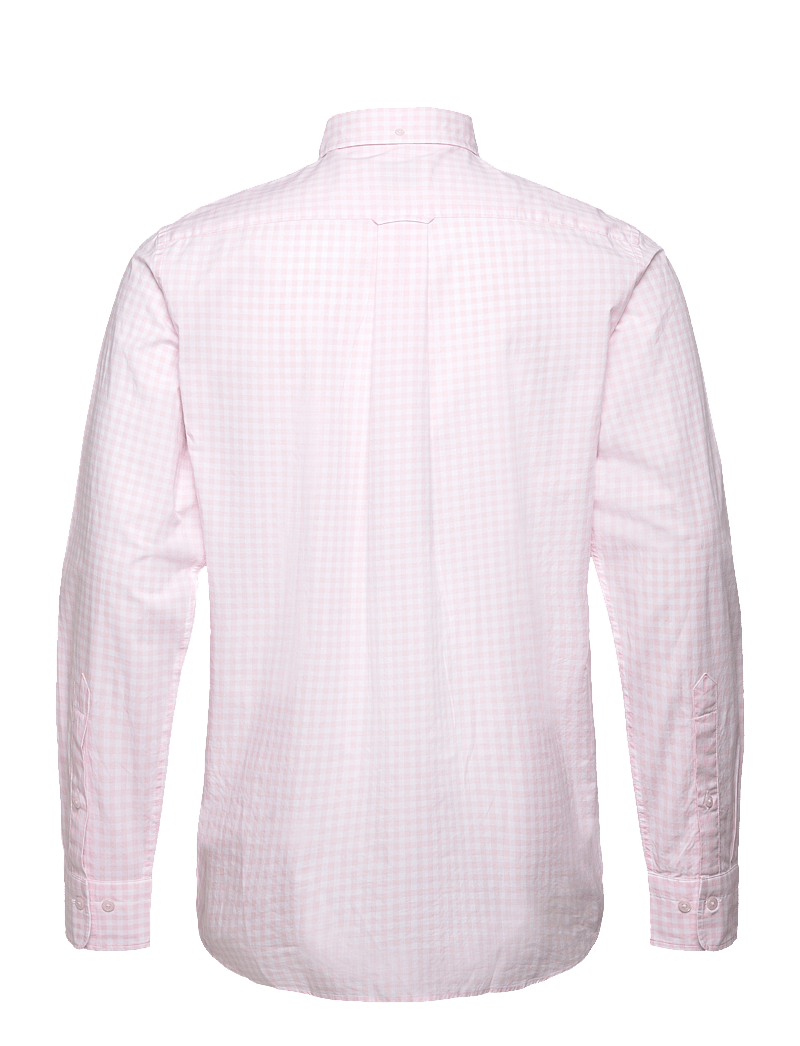 GANT - REG CLASSIC POPLIN GINGHAM SHIRT - basic skjorter - light pink - 2