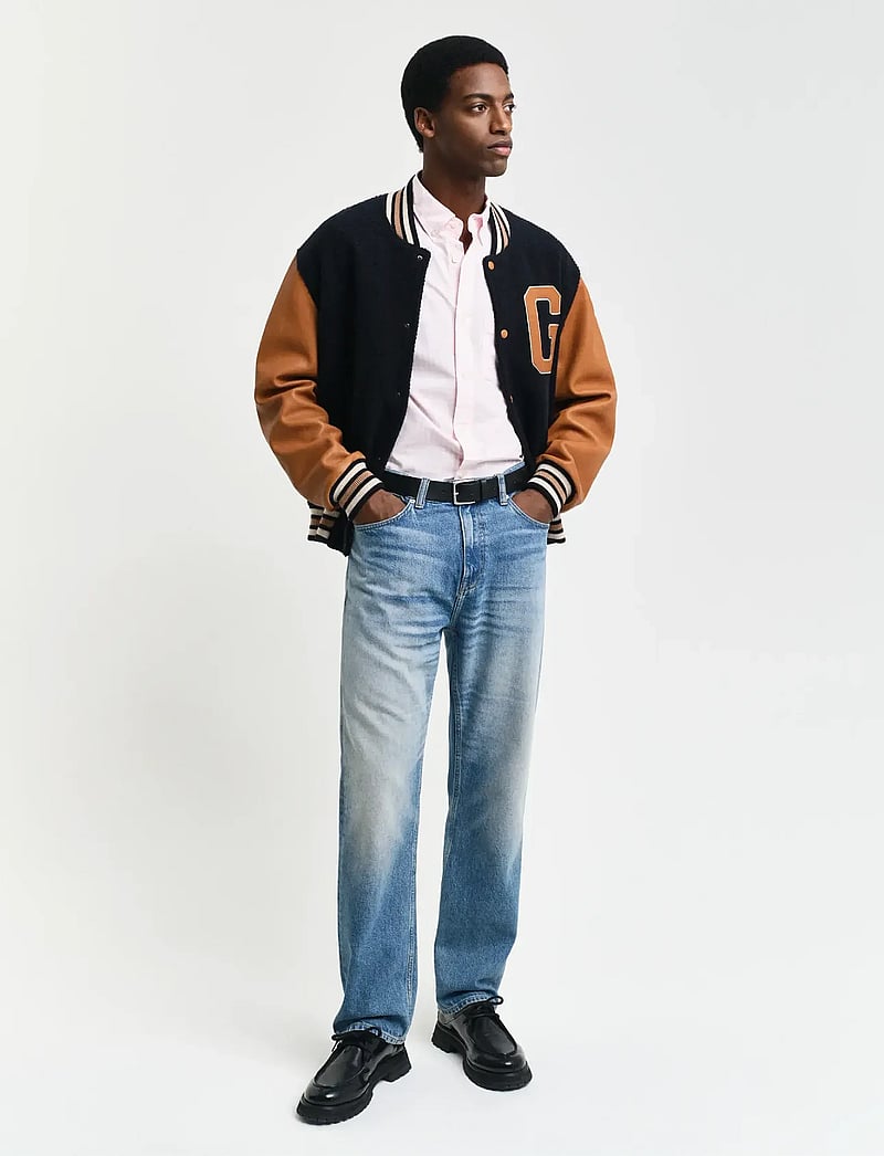 GANT - REG CLASSIC POPLIN GINGHAM SHIRT - basic skjorter - light pink - 5