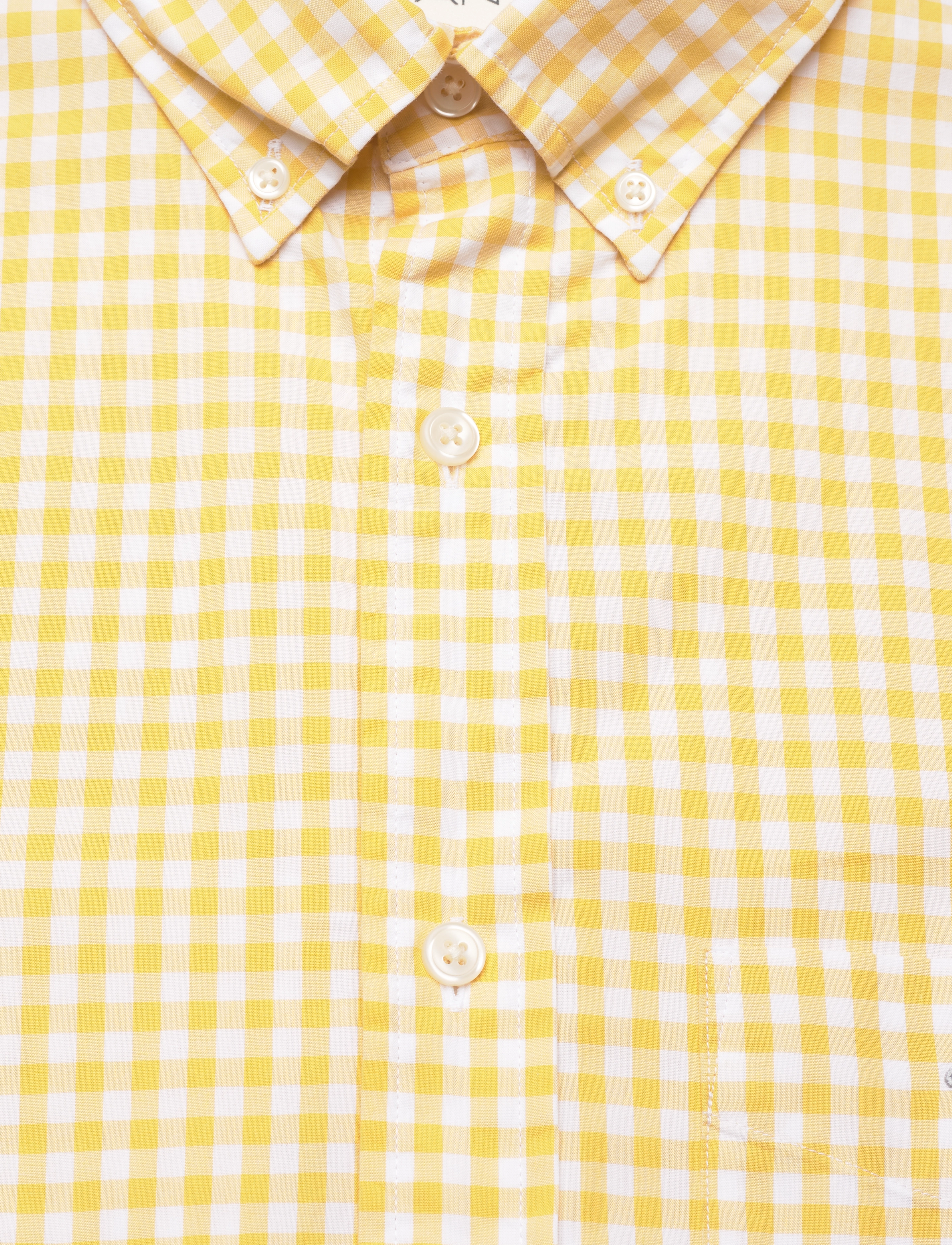 Gant - REG CLASSIC POPLIN GINGHAM SHIRT - ternede skjorter - parchment yellow - 2