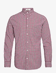 GANT - REG CLASSIC POPLIN GINGHAM SHIRT - rutiga skjortor - plumped red - 0
