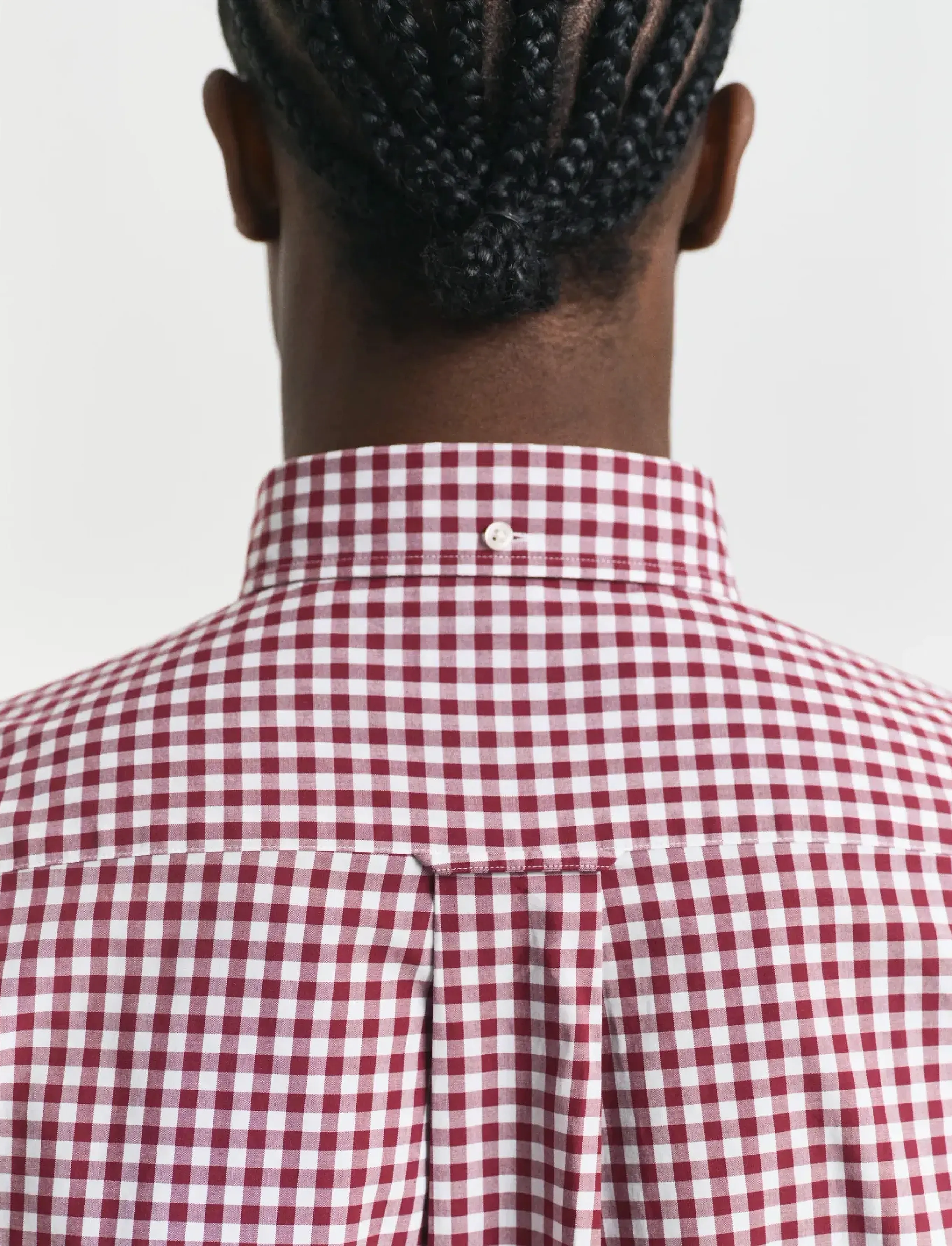 Gant - REG CLASSIC POPLIN GINGHAM SHIRT - rutiga skjortor - plumped red - 4