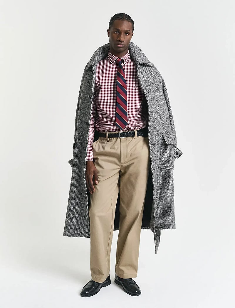 Gant - REG CLASSIC POPLIN GINGHAM SHIRT - ternede skjorter - plumped red - 5