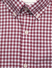GANT - REG CLASSIC POPLIN GINGHAM SHIRT - ternede skjorter - plumped red - 2