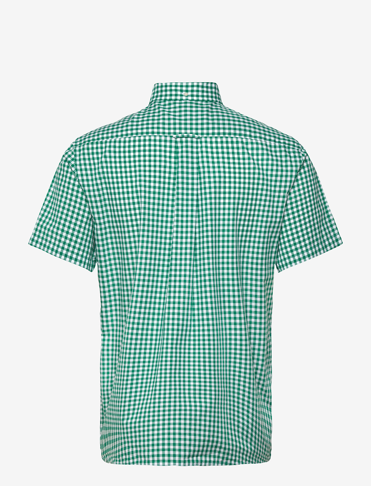 Gant - REG POPLIN GINGHAM SS SHIRT - karierte hemden - deep green - 1