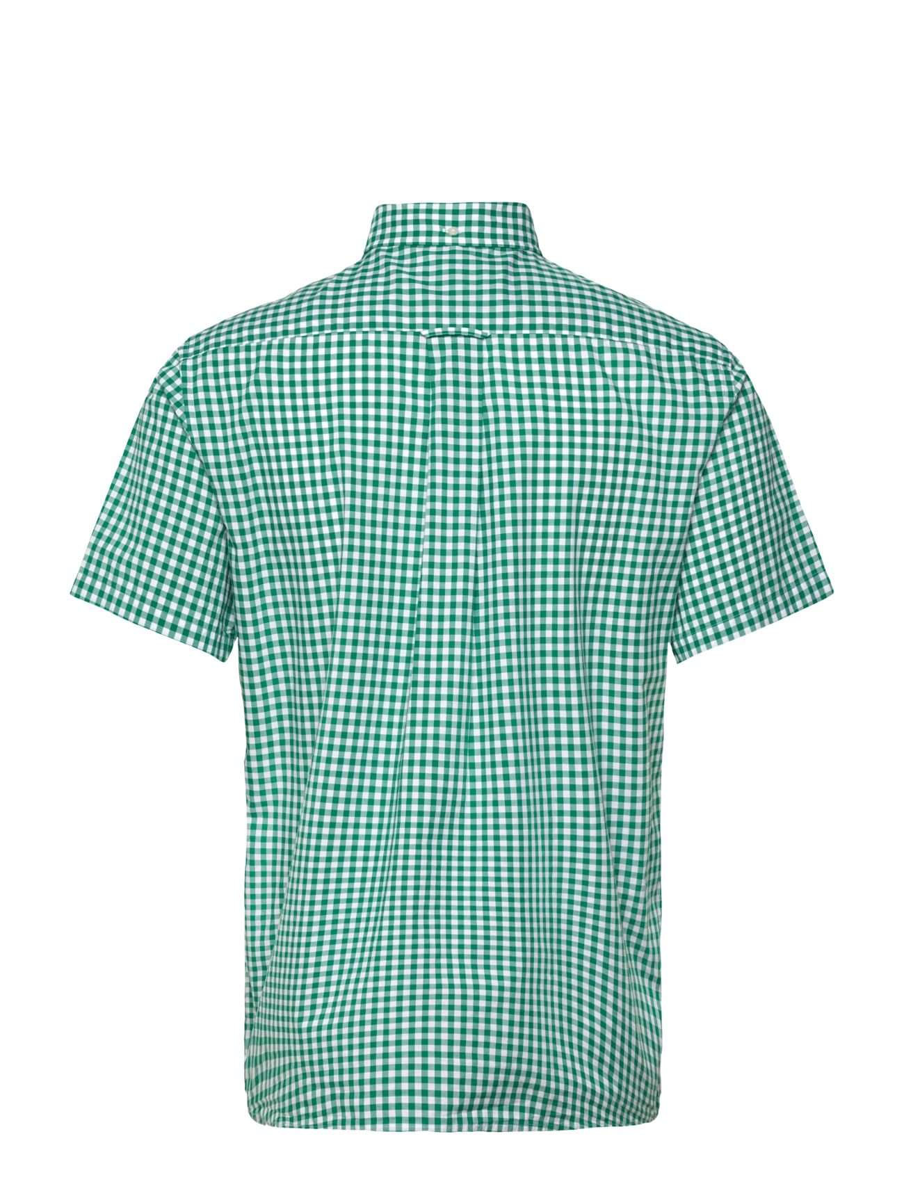 Gant - REG POPLIN GINGHAM SS SHIRT - ruudulised särgid - deep green - 1
