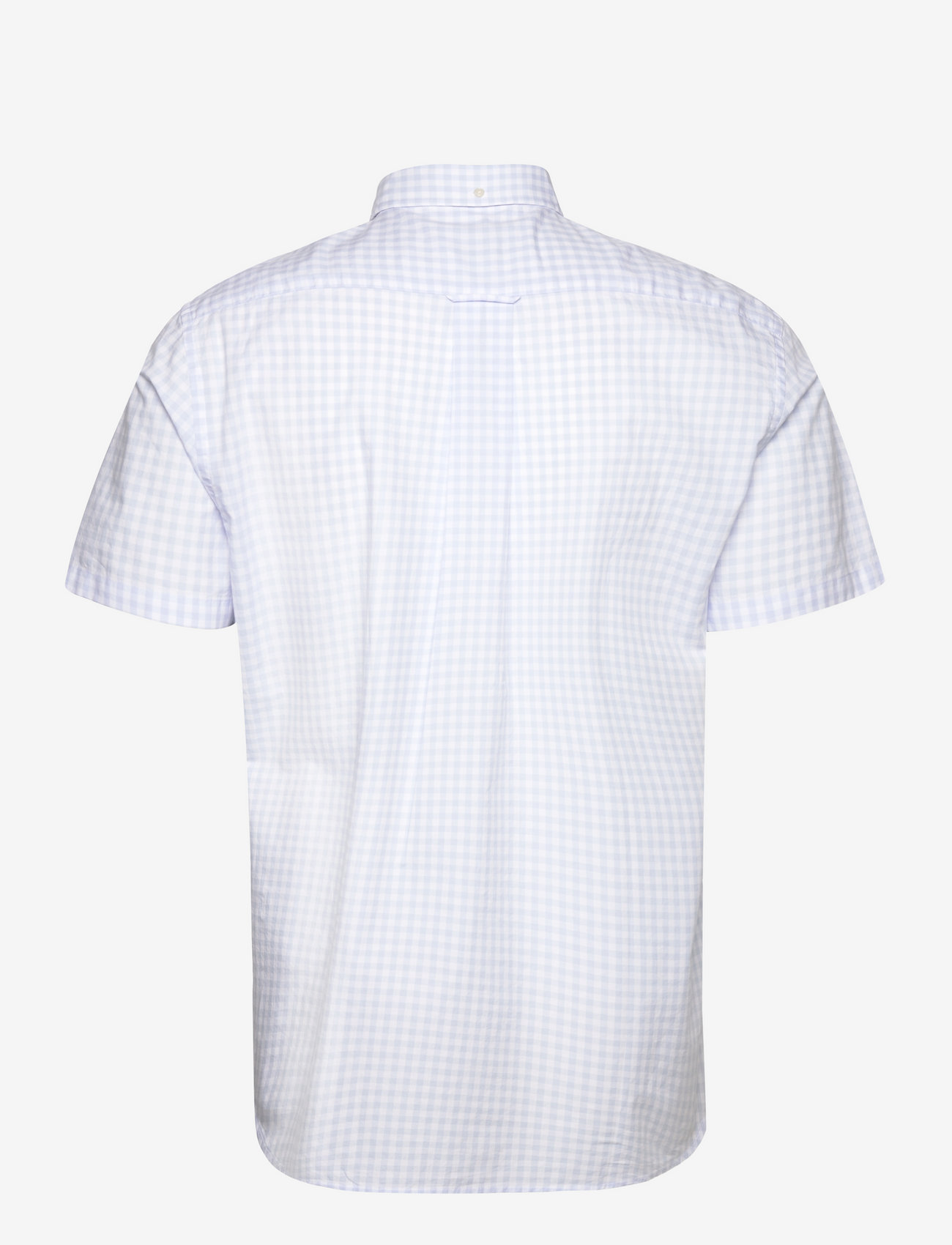 GANT - REG POPLIN GINGHAM SS SHIRT - checkered shirts - light blue - 2