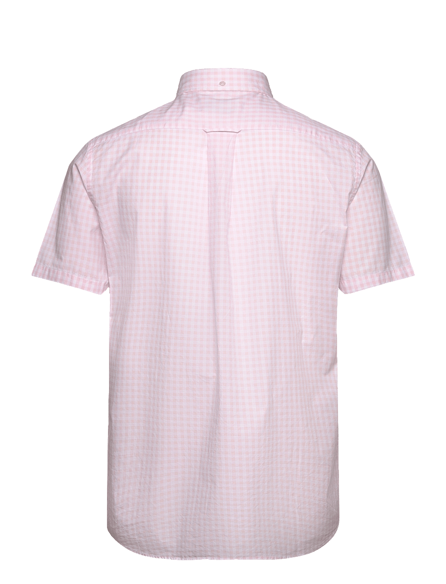 Gant - REG POPLIN GINGHAM SS SHIRT - koszule w kratkę - light pink - 2