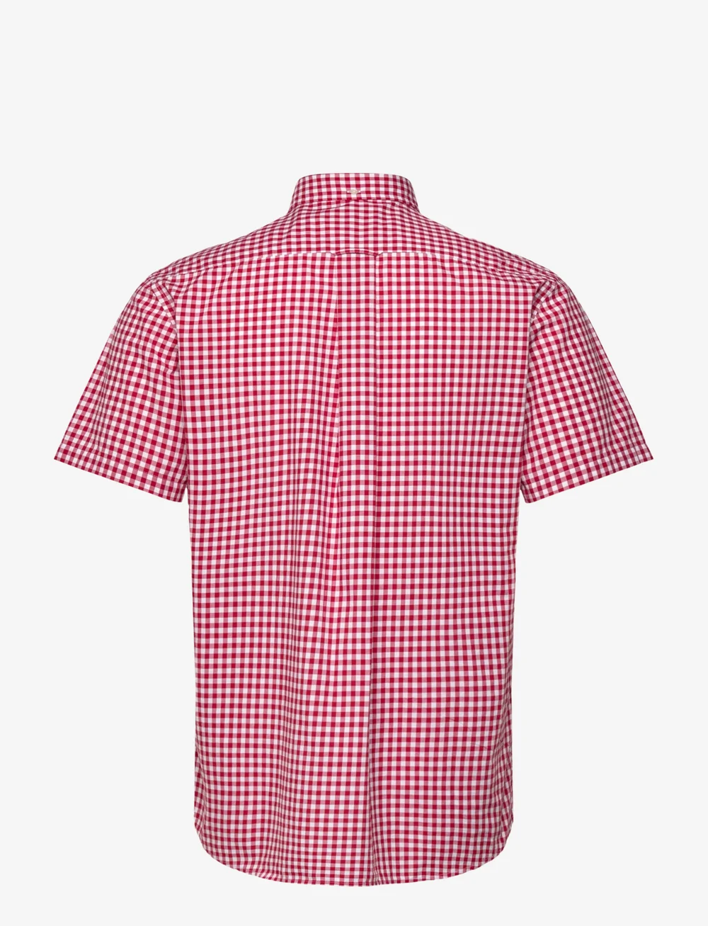 GANT - REG POPLIN GINGHAM SS SHIRT - checkered shirts - ruby red - 1