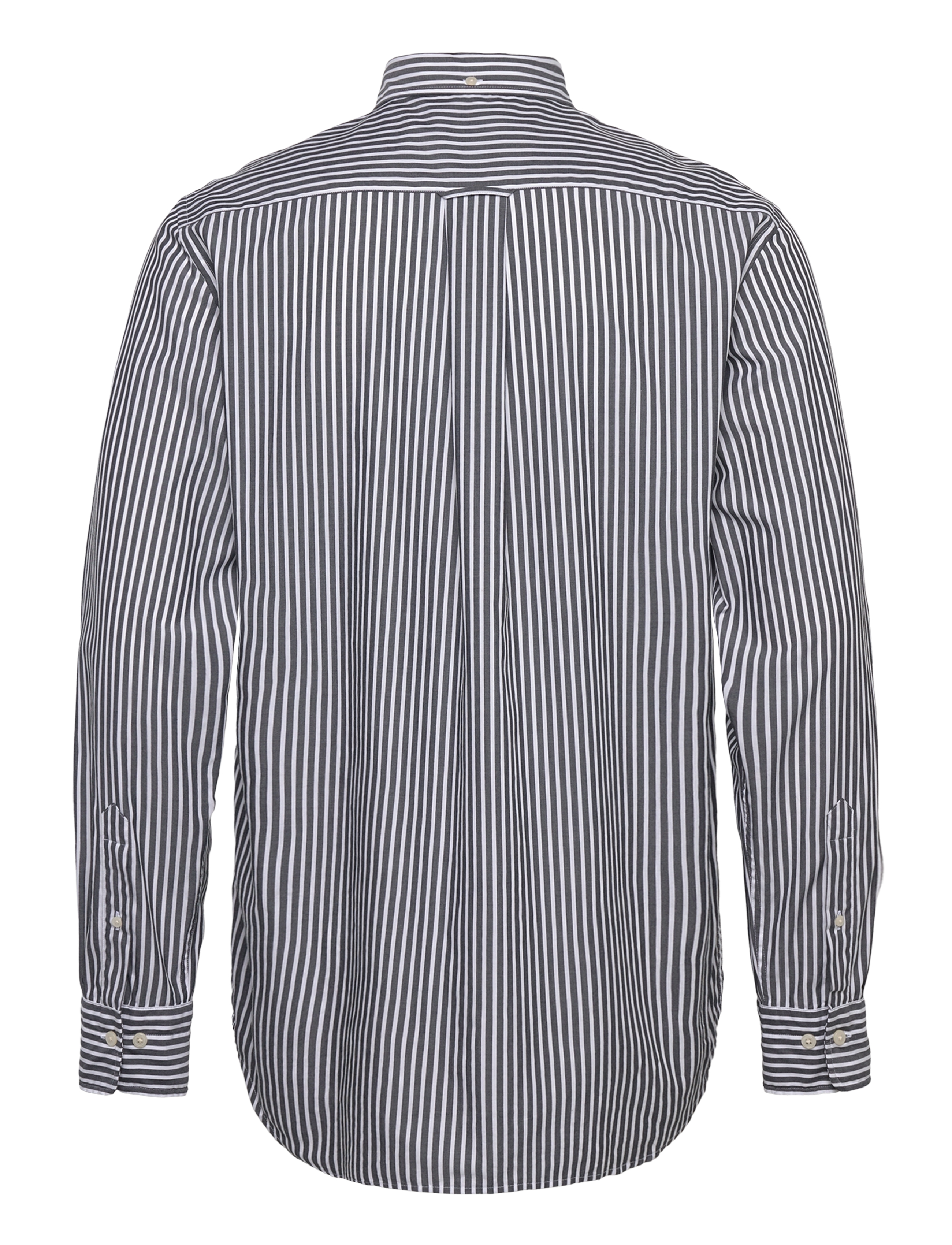 Gant - REG CLASSIC POPLIN STRIPE SHIRT - gestreifte hemden - black - 2