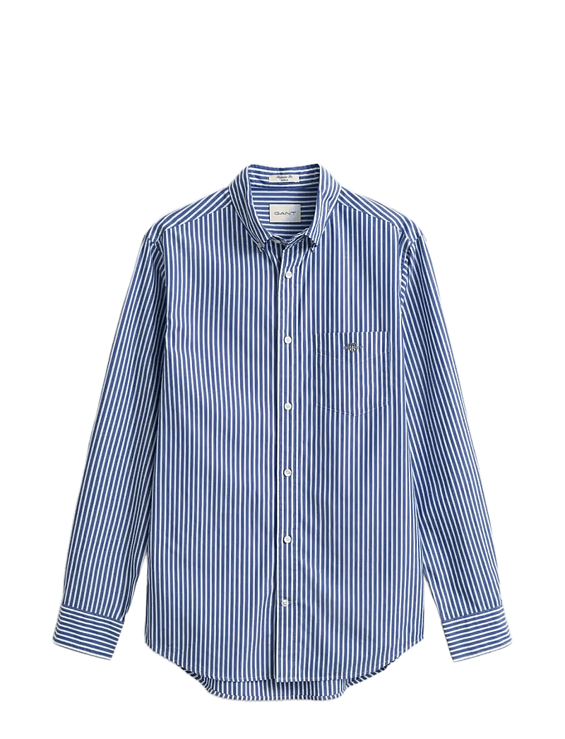 GANT - REG CLASSIC POPLIN STRIPE SHIRT - basic-hemden - college blue - 1