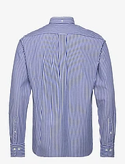 GANT - REG CLASSIC POPLIN STRIPE SHIRT - casual shirts - college blue - 1