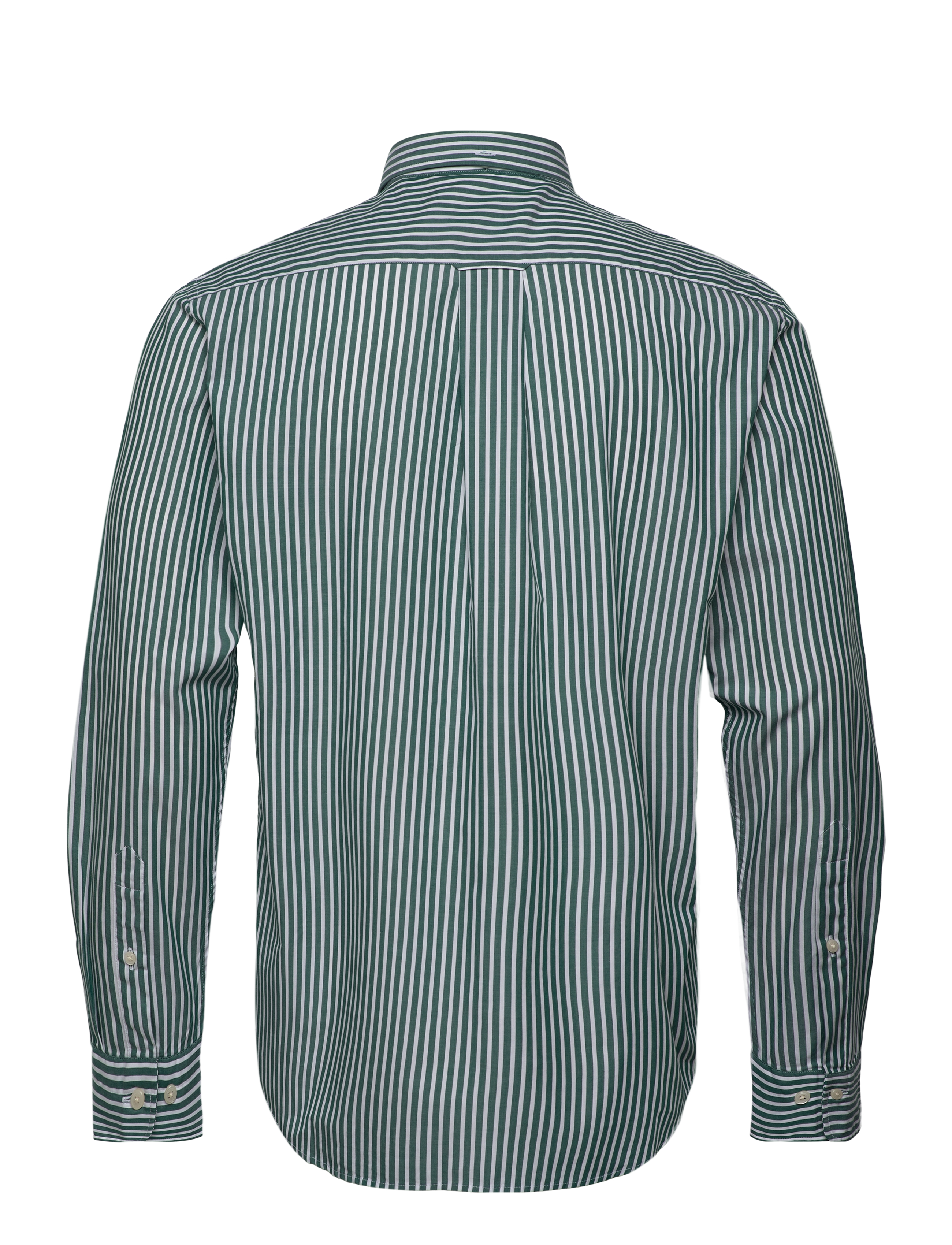 Gant - REG CLASSIC POPLIN STRIPE SHIRT - herren - deep forest green - 1