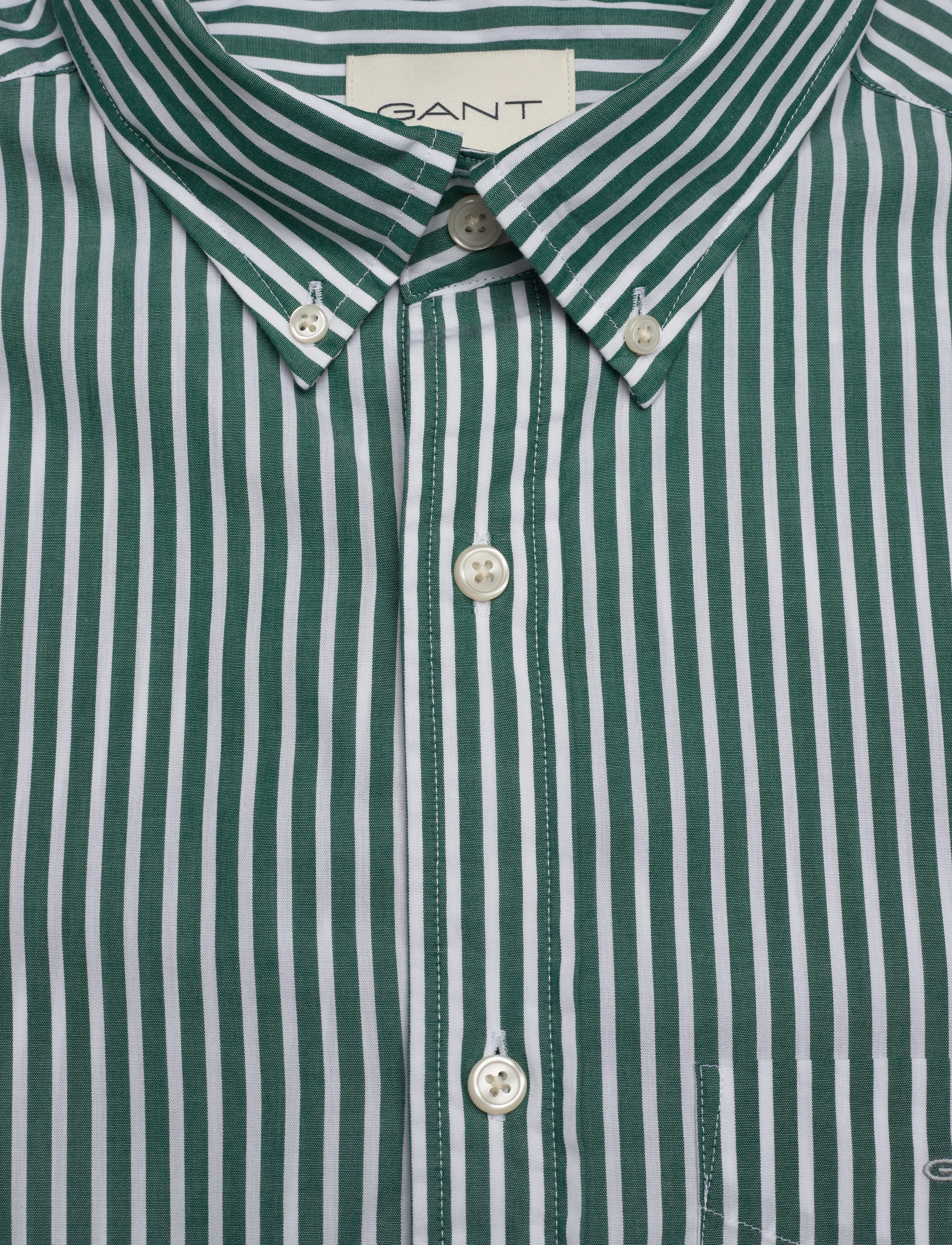 Gant - REG CLASSIC POPLIN STRIPE SHIRT - herren - deep forest green - 2