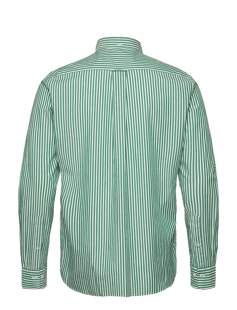 Gant - REG CLASSIC POPLIN STRIPE SHIRT - koszule w paski i prążki - deep green - 1