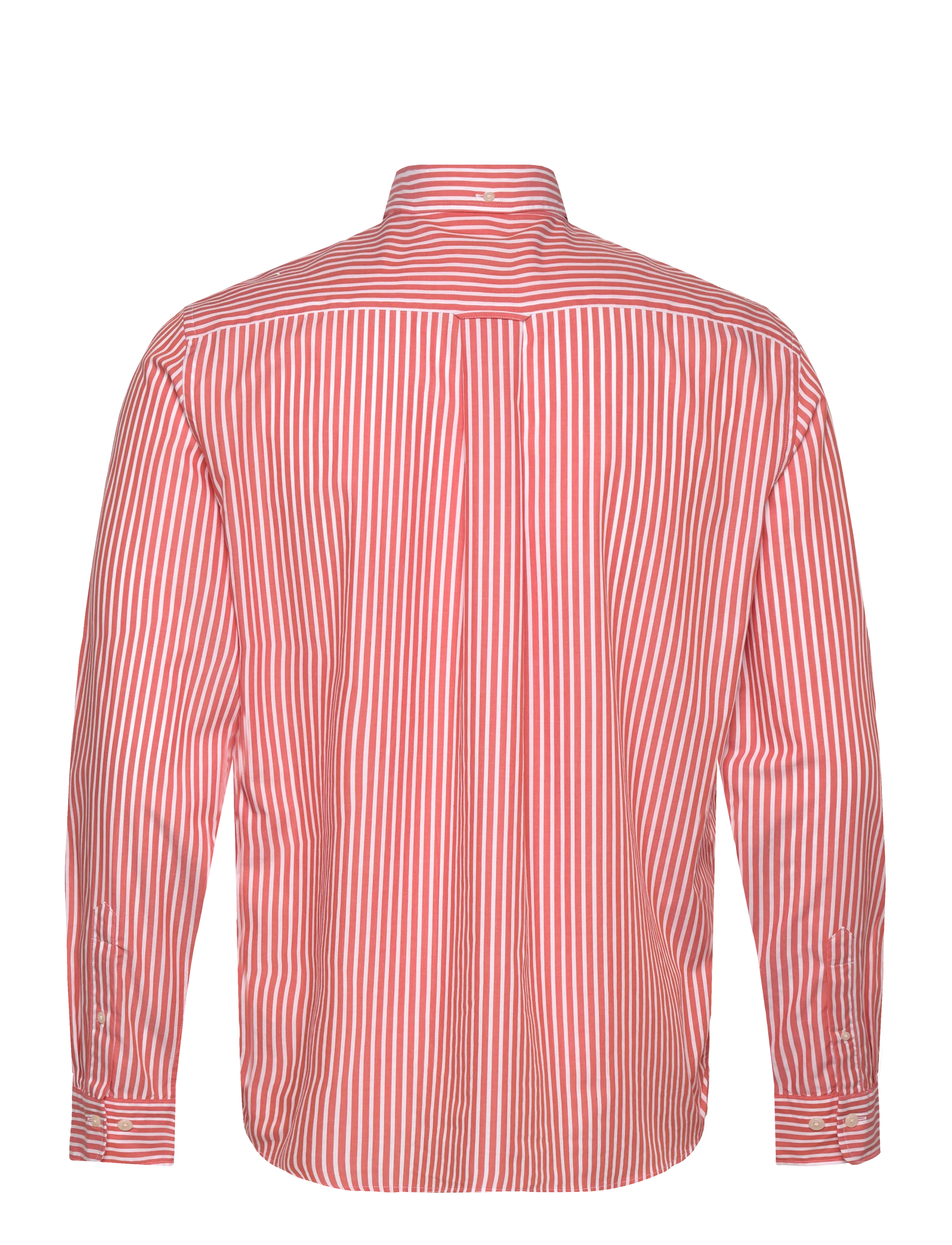 Gant - REG CLASSIC POPLIN STRIPE SHIRT - män - deep orange - 1